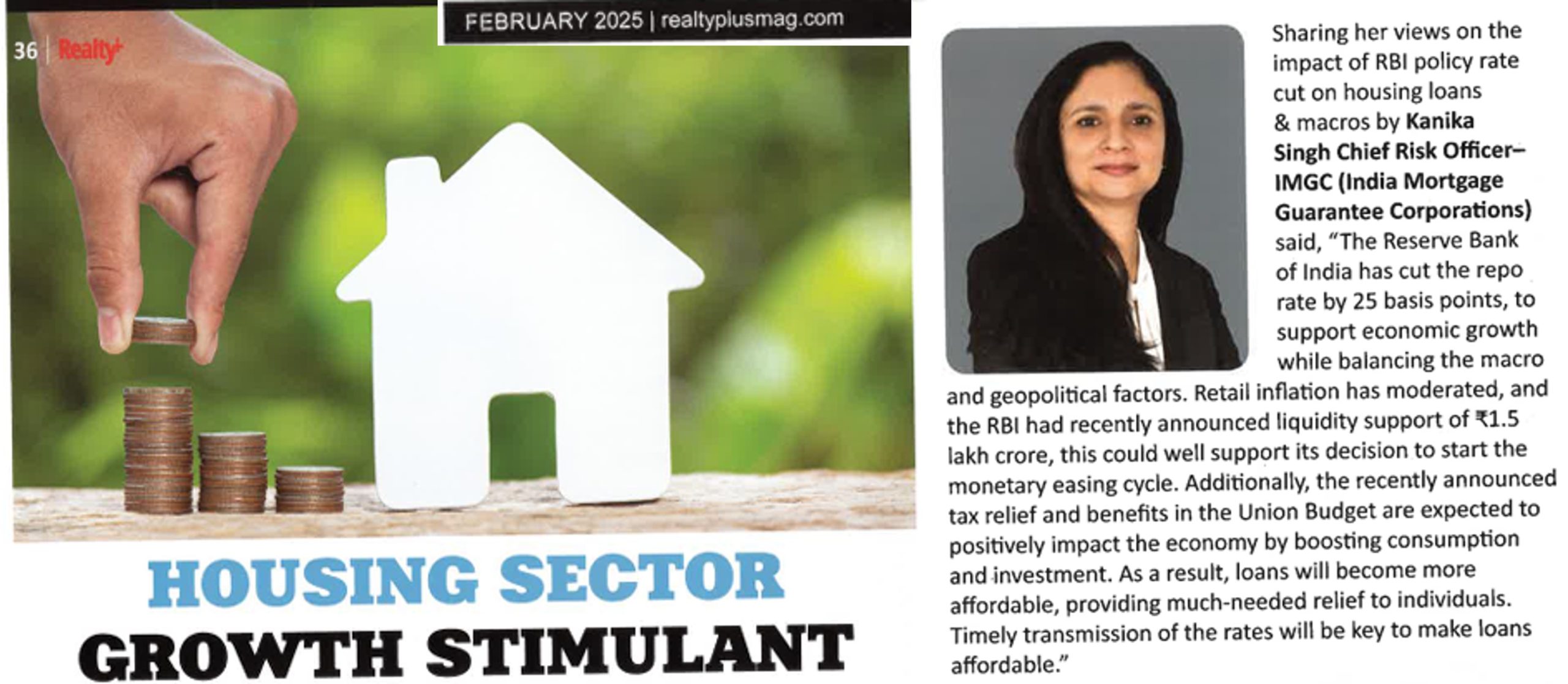 CRO, Views on RBI Repo Rate Cut, February 2025